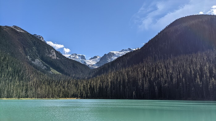 the view from Lower Joffre Lake